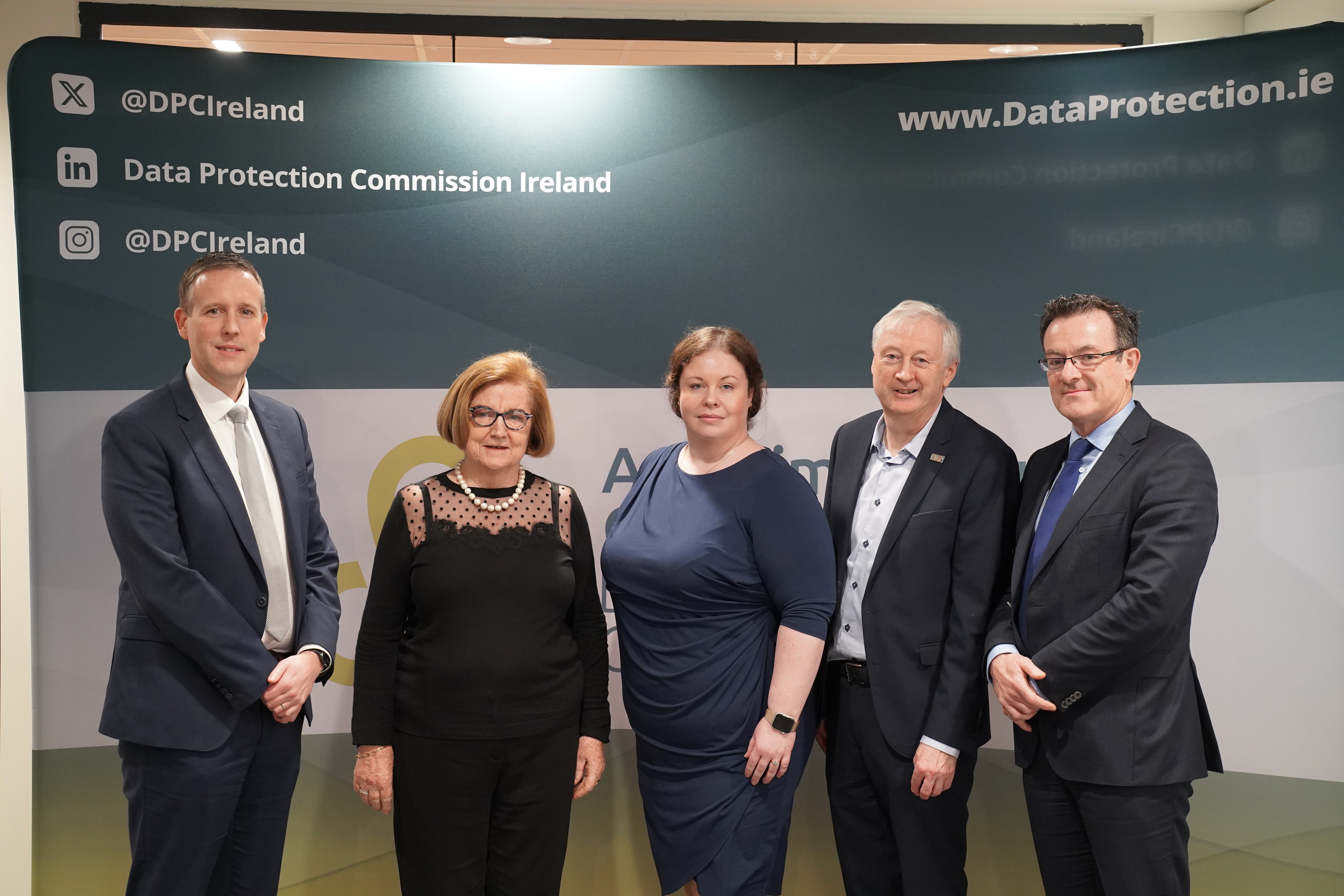 L-R Commissioner Dale Sunderland, Professor Joyce O'Connor, Deputy Commissioner MB Donnelly, Professor Martin Curley, and Commissioner Chair Dr Des Hogan, pictured at the Conference.